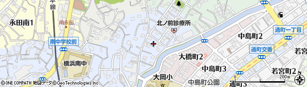 神奈川県横浜市南区弘明寺町（北ノ前）周辺の地図