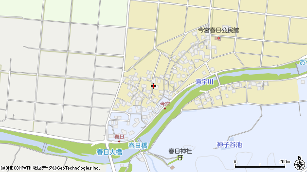 〒699-0107 島根県松江市東出雲町今宮の地図
