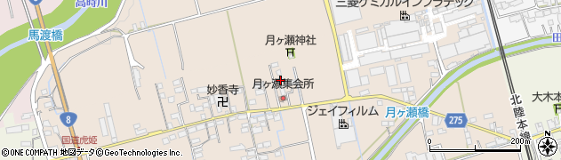 滋賀県長浜市月ヶ瀬町182周辺の地図