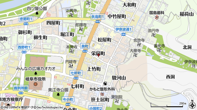 〒500-8059 岐阜県岐阜市栄扇町の地図