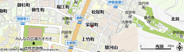 岐阜県岐阜市栄扇町周辺の地図