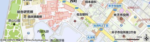 鳥取県米子市西町25周辺の地図