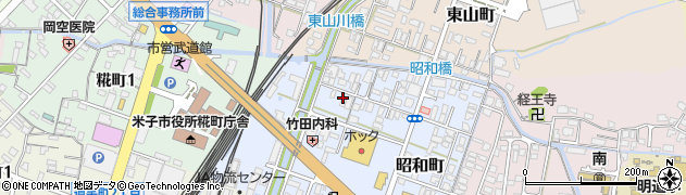 鳥取県米子市昭和町周辺の地図