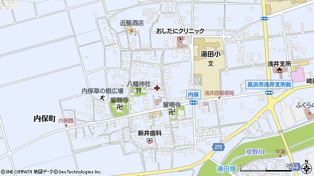 〒526-0244 滋賀県長浜市内保町の地図