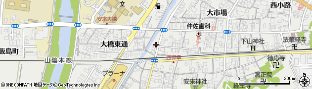 島根県安来市安来町1193周辺の地図