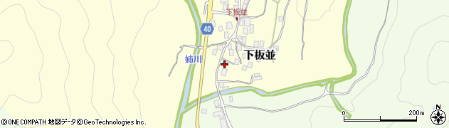 滋賀県米原市下板並444周辺の地図
