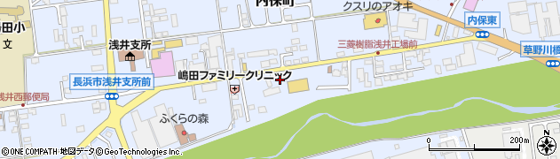 滋賀県長浜市内保町323周辺の地図