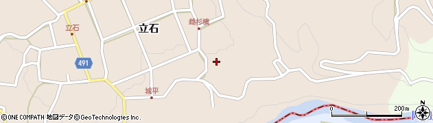 長野県飯田市立石817周辺の地図