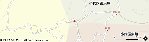 兵庫県美方郡香美町小代区鍛治屋355周辺の地図