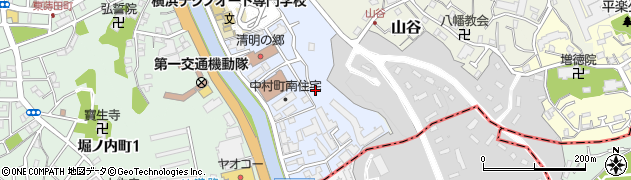 神奈川県横浜市南区中村町5丁目周辺の地図