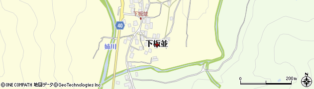 滋賀県米原市下板並周辺の地図