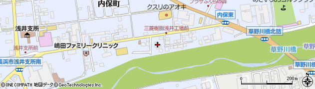 滋賀県長浜市内保町307周辺の地図