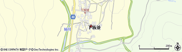 滋賀県米原市下板並464周辺の地図