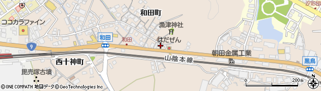 島根県安来市黒井田町357周辺の地図