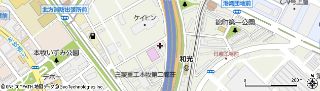 神奈川県横浜市中区錦町33周辺の地図