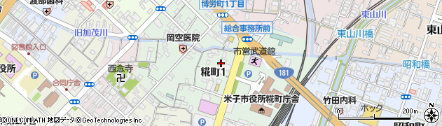 鳥取県米子市糀町周辺の地図