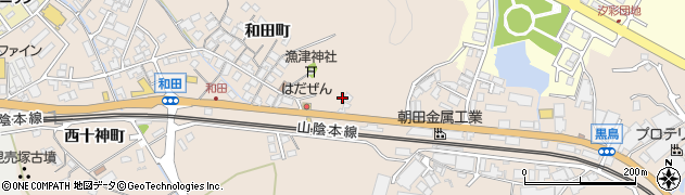 島根県安来市黒井田町332周辺の地図