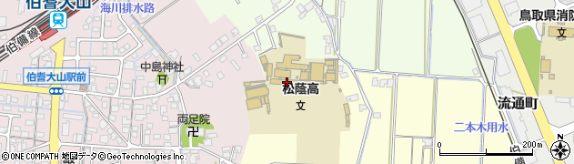 米子松蔭高等学校周辺の地図