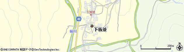 滋賀県米原市下板並467周辺の地図