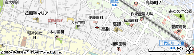 千葉県茂原市高師888周辺の地図