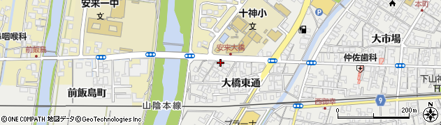 島根県安来市安来町832周辺の地図