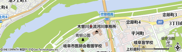 岐阜県岐阜市忠節町周辺の地図