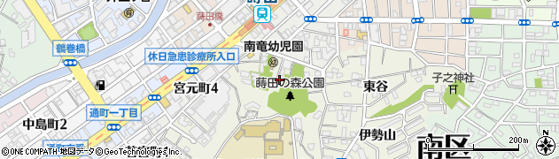 神奈川県横浜市南区蒔田町（山ノ根）周辺の地図