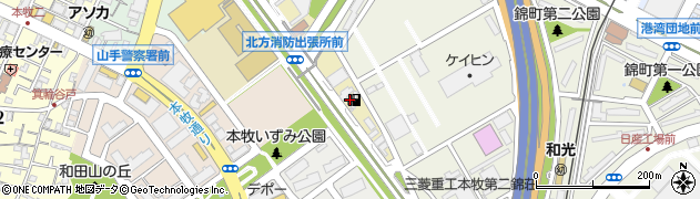 神奈川県横浜市中区本牧十二天3周辺の地図