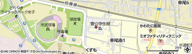 菅公学生服株式会社米子工場周辺の地図