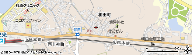 島根県安来市黒井田町和田町370周辺の地図