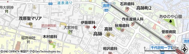 千葉県茂原市高師884周辺の地図