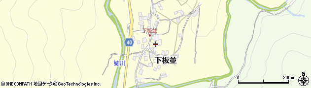 滋賀県米原市下板並482周辺の地図