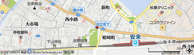 日本交通株式会社　安来営業所周辺の地図