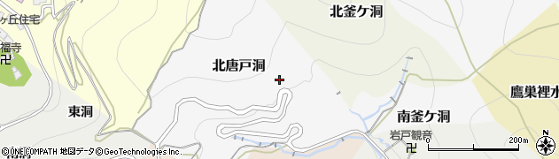 岐阜県岐阜市北唐戸洞周辺の地図