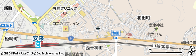 島根県安来市黒井田町28周辺の地図