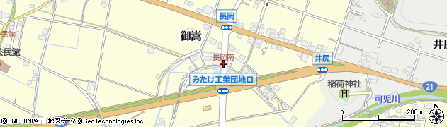 長岡南周辺の地図