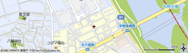 岐阜県神戸町（安八郡）丈六道周辺の地図