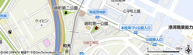 錦町第一公園周辺の地図