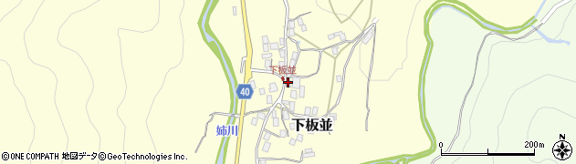 滋賀県米原市下板並486周辺の地図