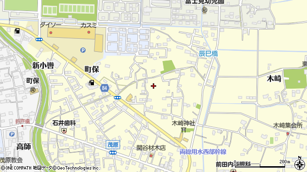 〒297-0016 千葉県茂原市木崎の地図