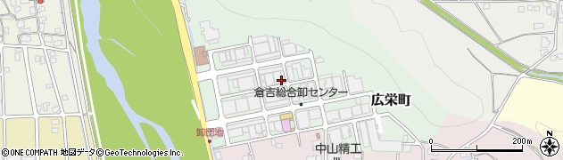 鳥取県倉吉市広栄町周辺の地図