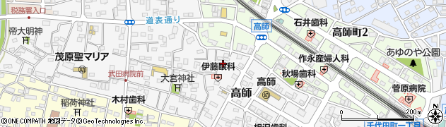 千葉県茂原市高師878周辺の地図