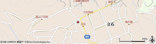 長野県飯田市立石492周辺の地図