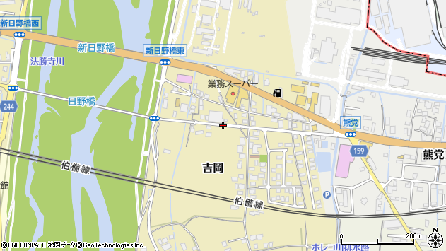 〒689-3545 鳥取県米子市吉岡の地図