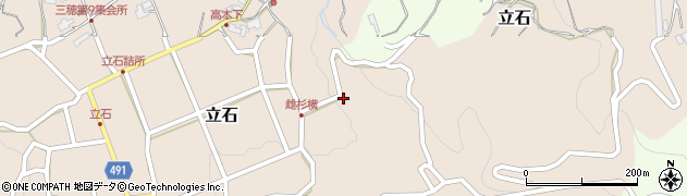長野県飯田市立石776周辺の地図