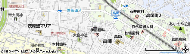 千葉県茂原市高師879周辺の地図