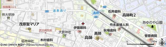 千葉県茂原市高師877周辺の地図
