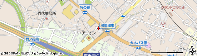 島根県松江市東出雲町出雲郷周辺の地図