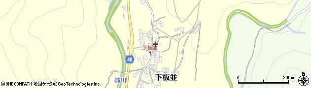 滋賀県米原市下板並541周辺の地図