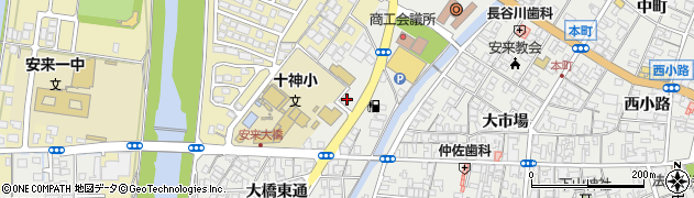 鳥取銀行安来支店周辺の地図